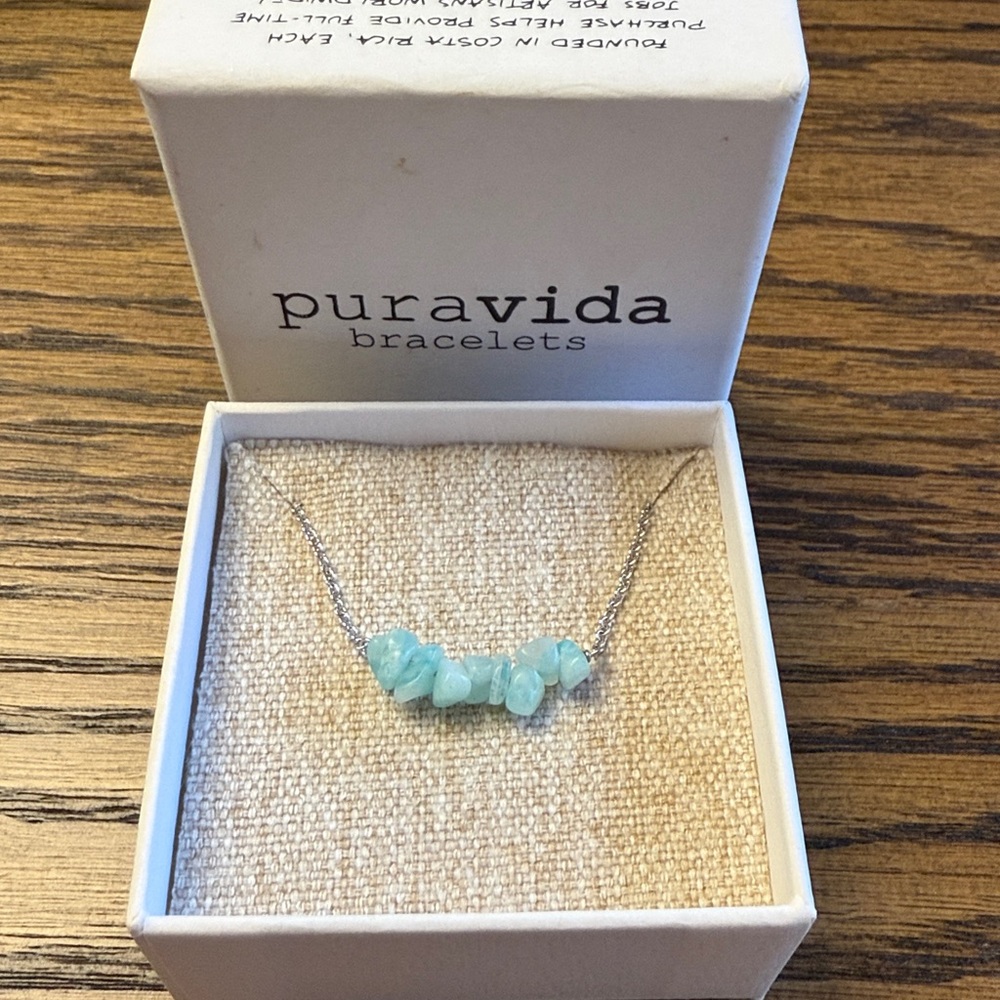 Pura Vida Light Blue Gemstone Bracelet
